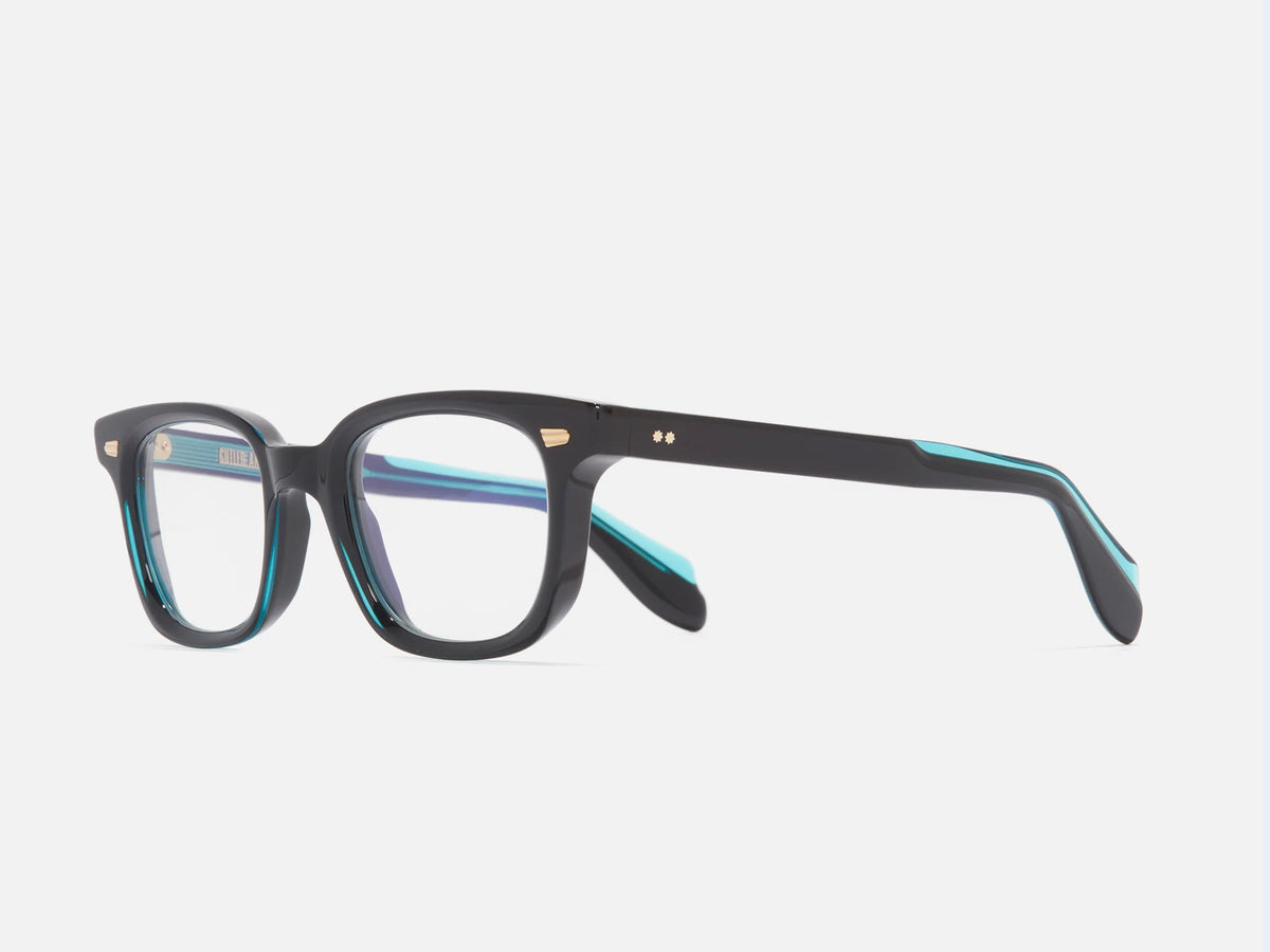 Cutler and Gross 9521 Square (Teal on Black)