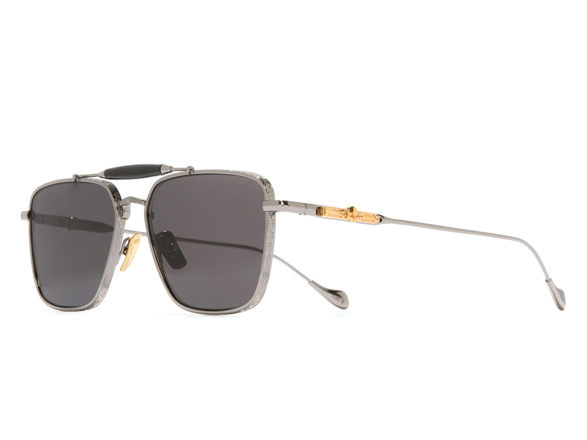 Cutler and Gross Capri Rectangular Sun (The Great Frog: Gun Metal)