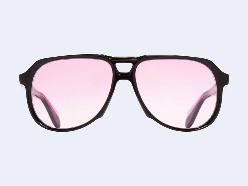 Cutler and Gross 9782 Aviator Sun (Black On Pink)