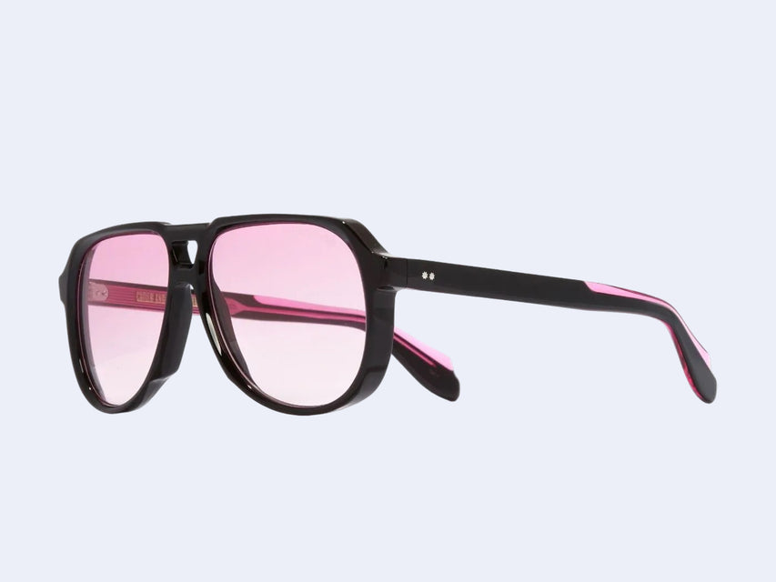 Cutler and Gross 9782 Aviator Sun (Black On Pink)