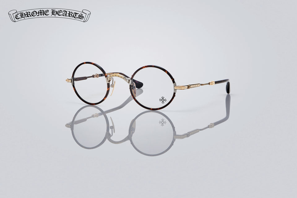 Chrome Hearts Edith F. (Dark Tortoise/Antique Gold)