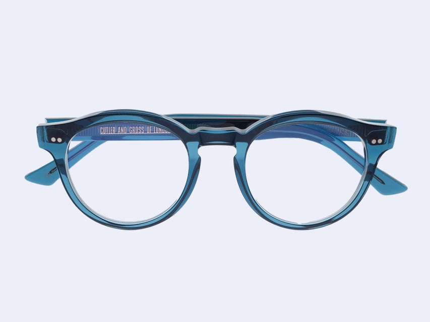 Cutler and Gross 1378 Blue Light Filter Round (Deep Teal)