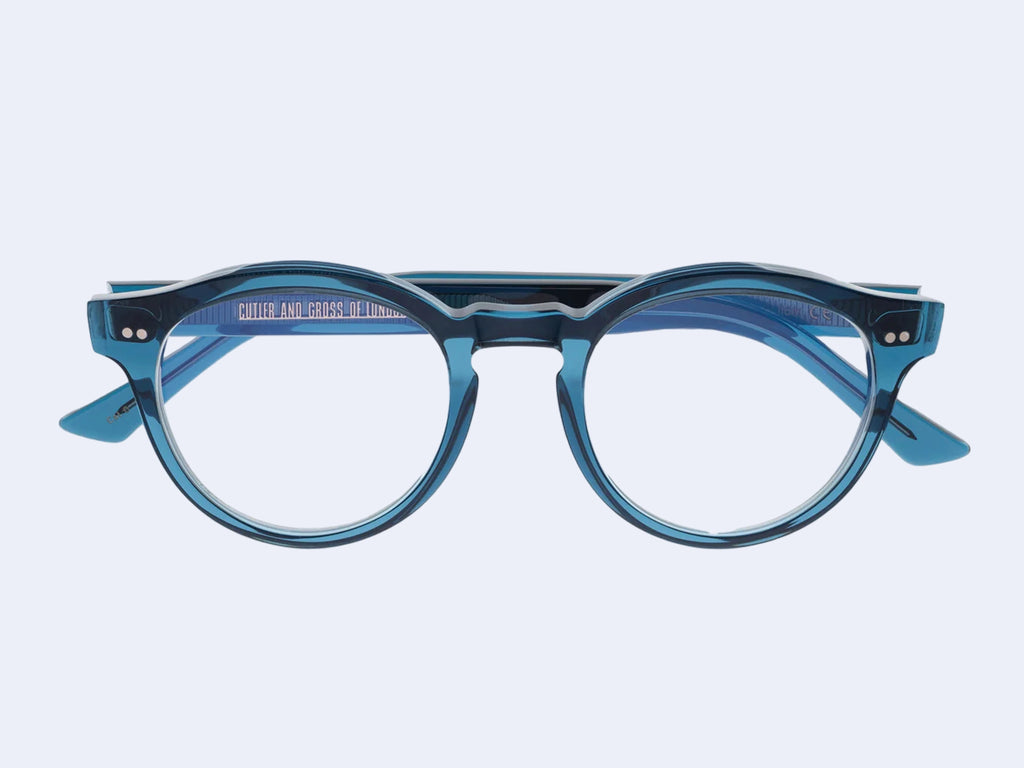Cutler and Gross 1378 Blue Light Filter Round (Deep Teal)