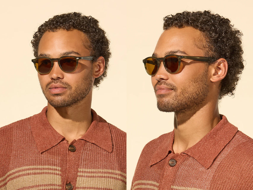 Garrett Leight Hampton X Sun (Black Glass)