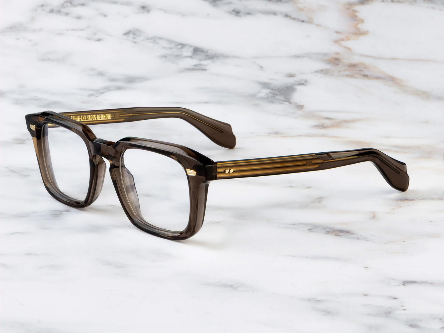 Cutler and Gross 1416 Square (Brown Crystal)