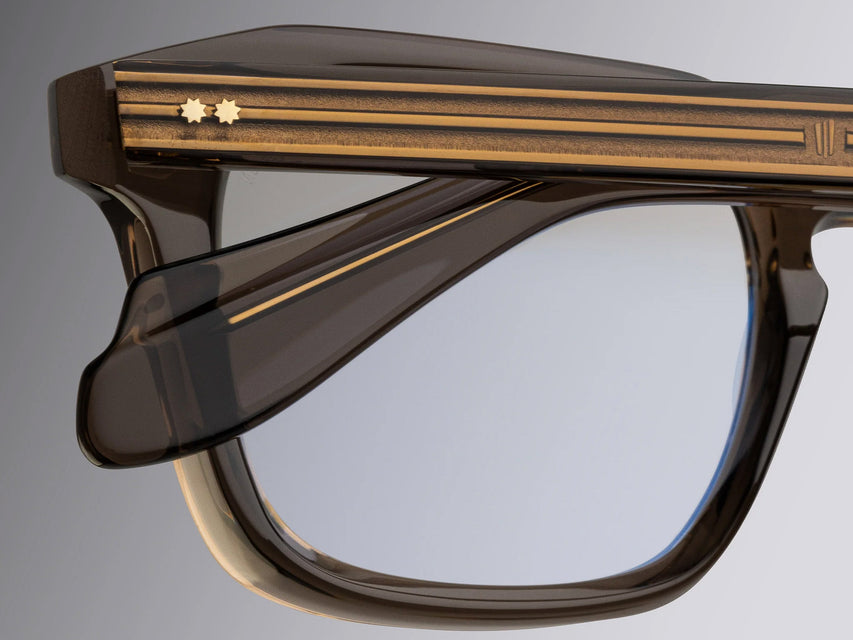 Cutler and Gross 1416 Square (Brown Crystal)