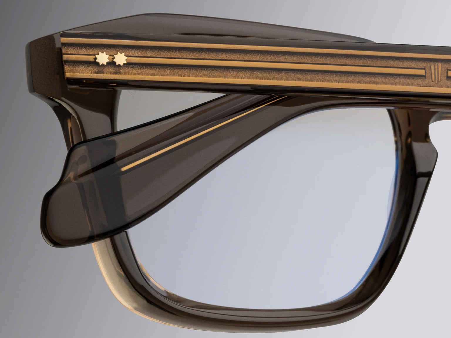 Cutler and Gross 1416 Square (Brown Crystal)