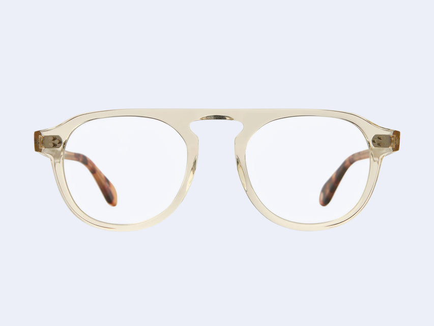 Garrett Leight Harding II (Champagne-Champagne Dark Tortoise Fade)