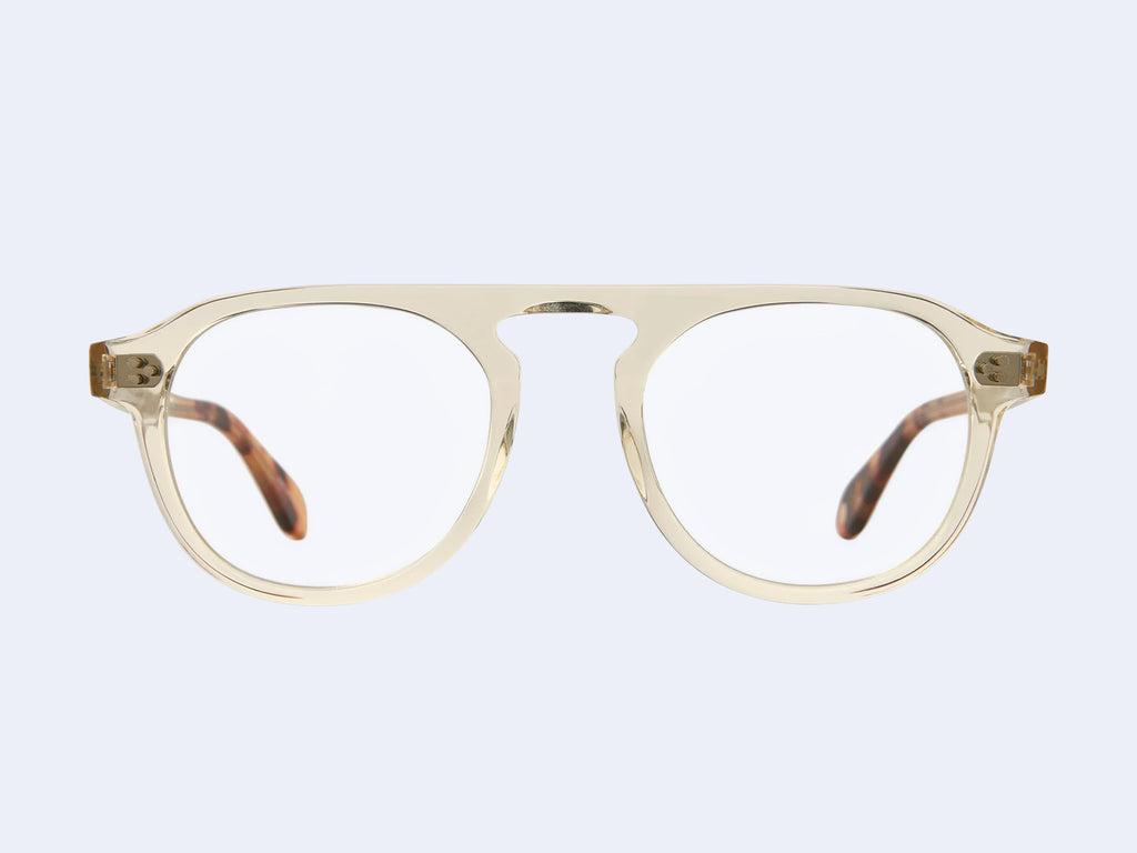 Garrett Leight Harding II (Champagne-Champagne Dark Tortoise Fade)
