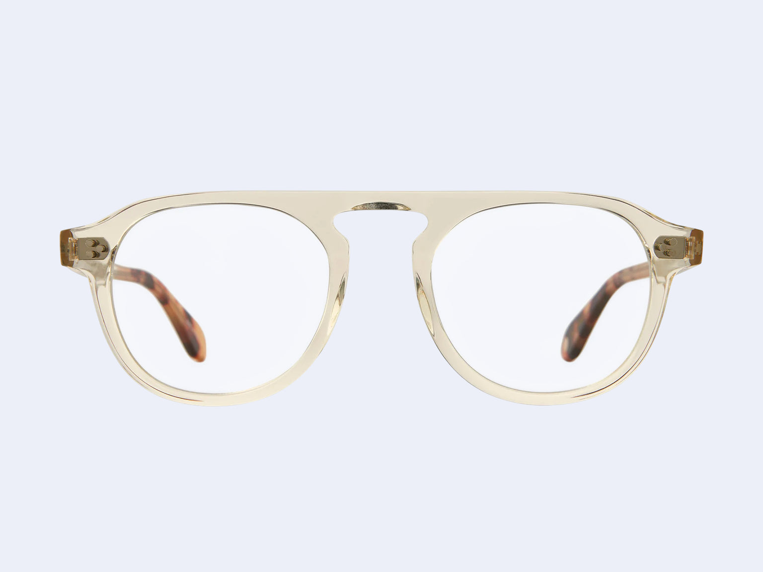 Garrett Leight Harding II (Champagne-Champagne Dark Tortoise Fade)