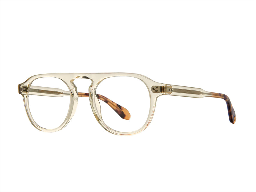 Garrett Leight Harding II (Champagne-Champagne Dark Tortoise Fade)