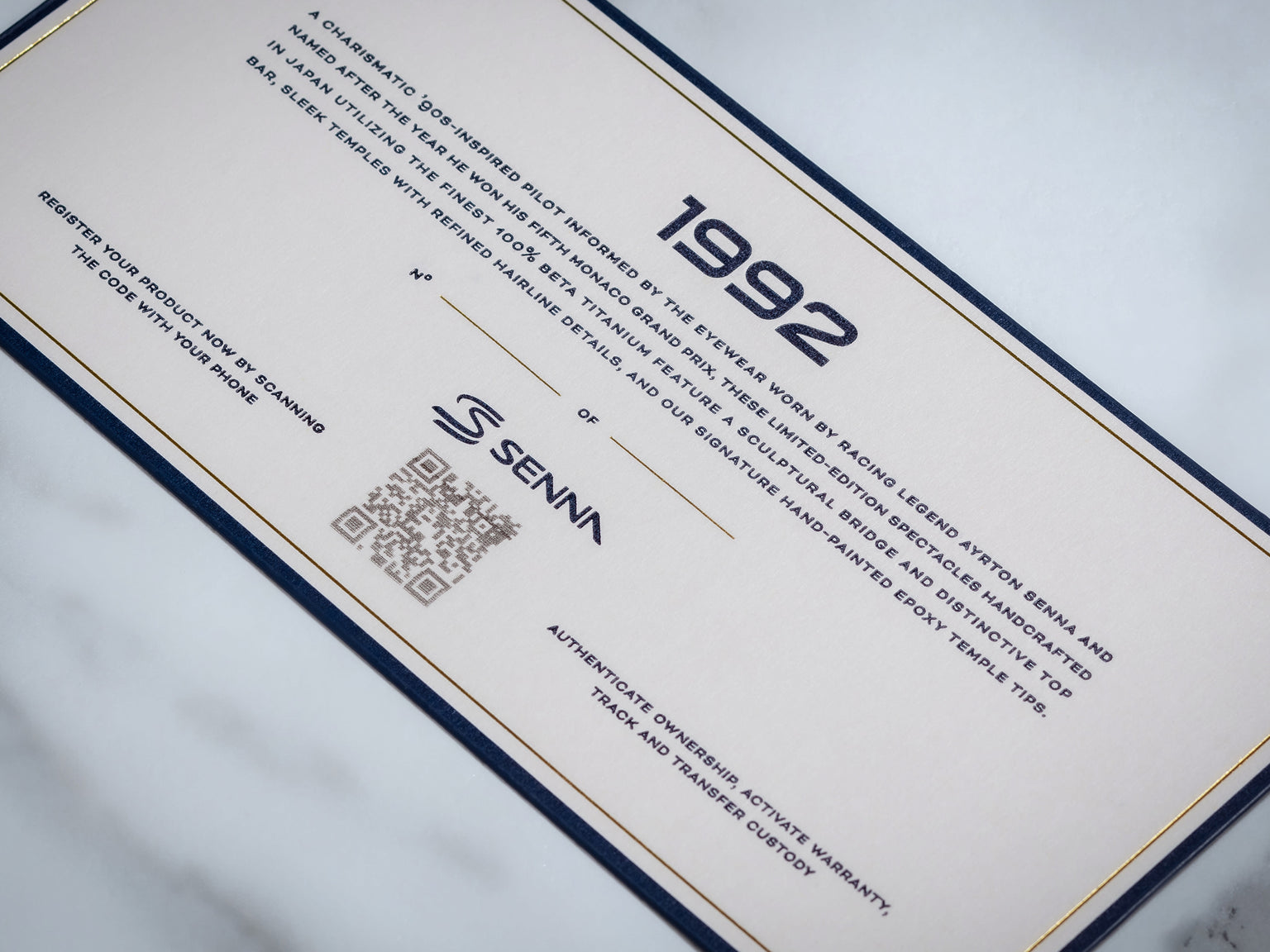 Jacques Marie Mage Ayrton Senna: 1992 Sun (Antique Gold)