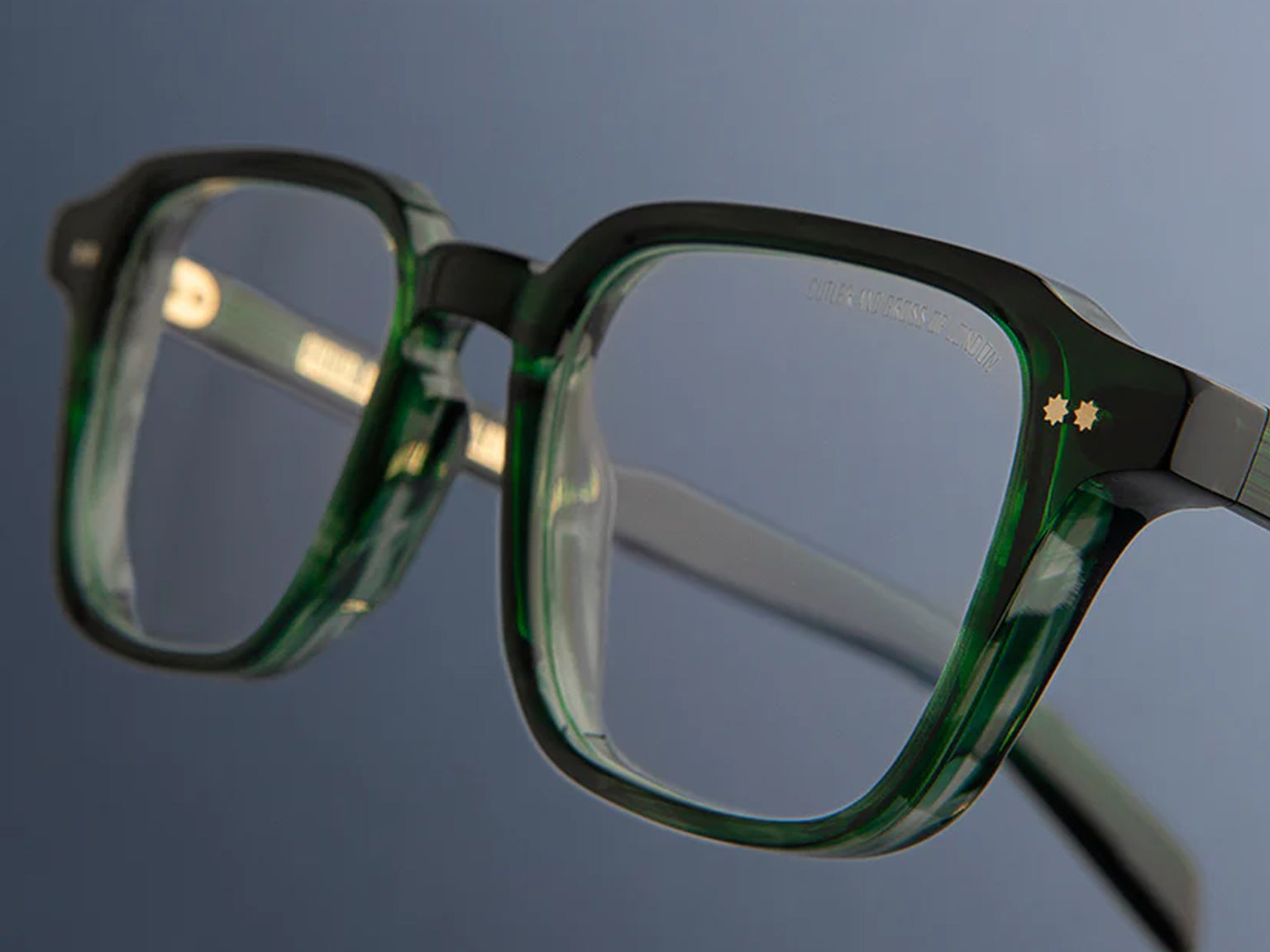 Cutler and Gross GR07 Square (Striped Dark Green)