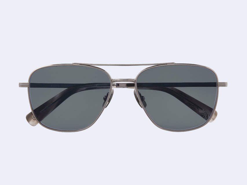Garrett Leight El Capitan Sun (Pewter-Black Sleet Tortoise)
