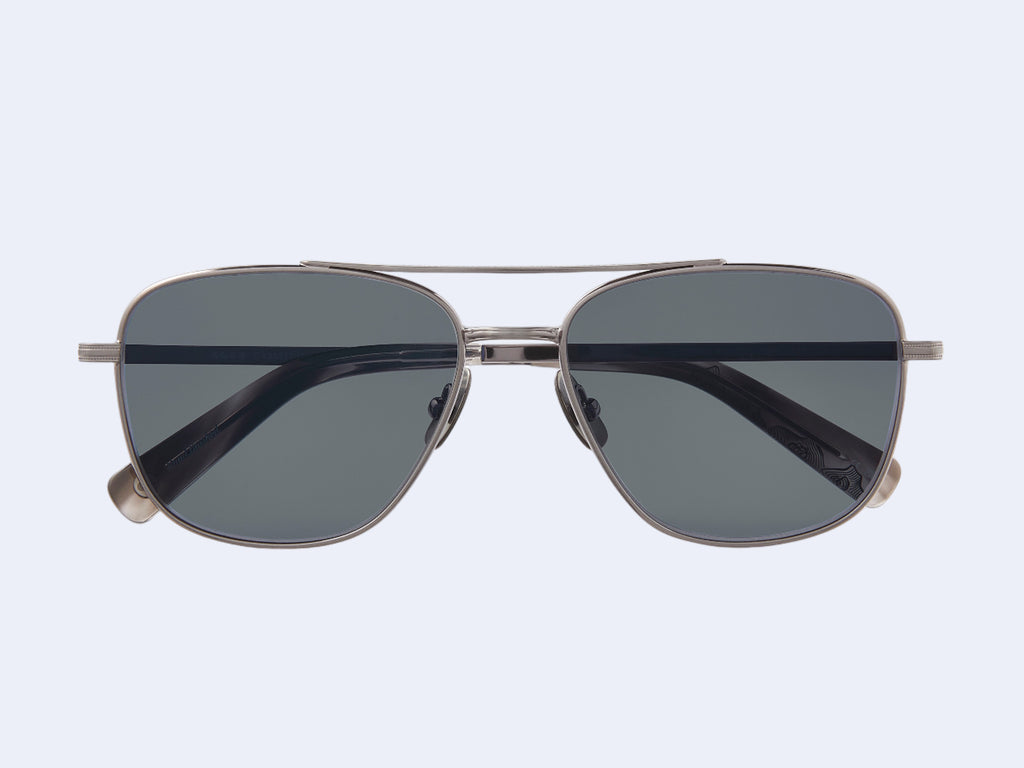 Garrett Leight El Capitan Sun (Pewter-Black Sleet Tortoise)