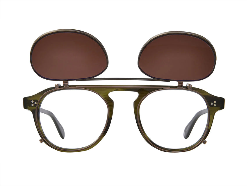 Garrett Leight Harding II Clip (Antique Gold)