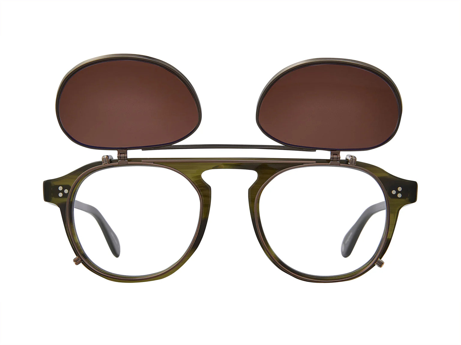 Garrett Leight Harding II Clip (Antique Gold)