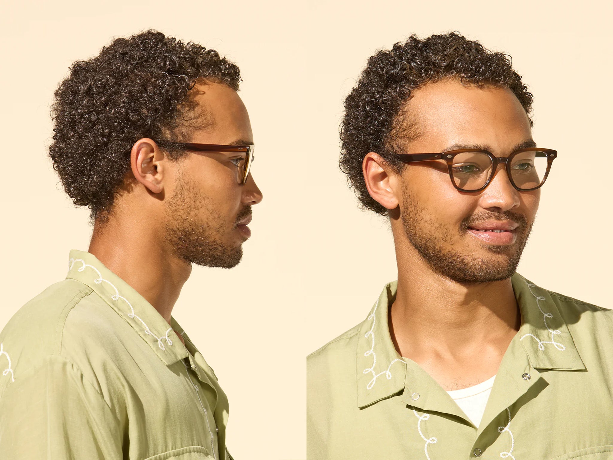 邦楽 CLARITY Garrett Leight Zac (Cherry Wood)