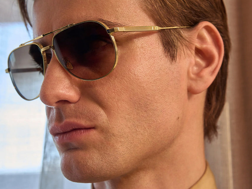 Cutler and Gross Sloane 1423 Aviator Sun (Gun Metal)