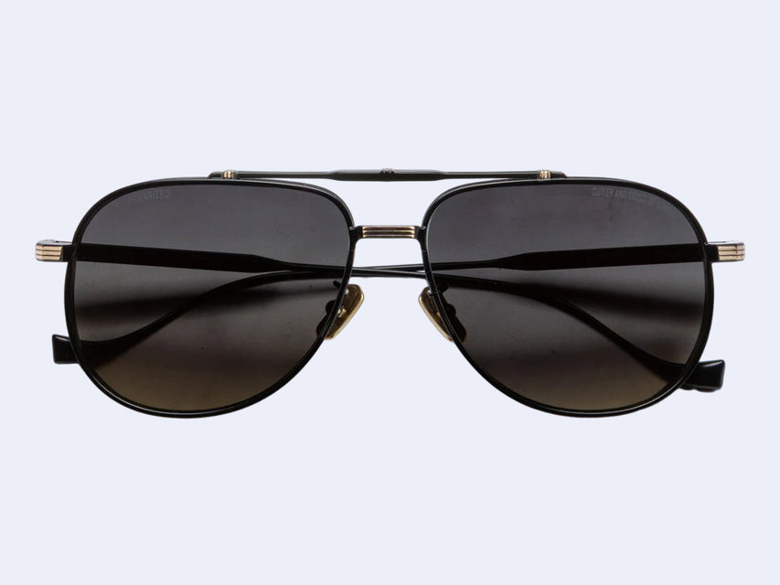 Cutler and Gross Sloane 1423 Aviator Sun (Black/Gold)