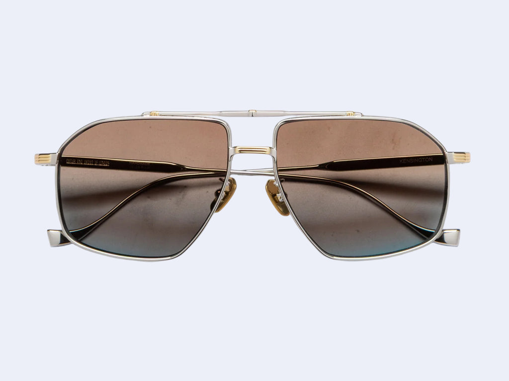 Cutler and Gross Kensington 1424 Aviator Sun (Silver/Gold)