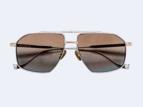 Cutler and Gross Kensington 1424 Aviator Sun (Silver/Gold)