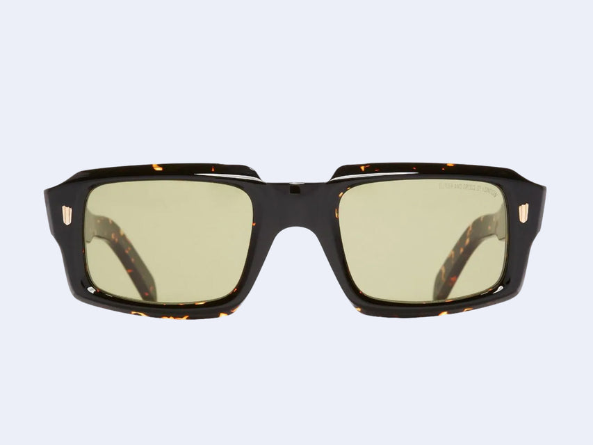 Cutler and Gross 9495 Rectangle Sun (Black on Havana)