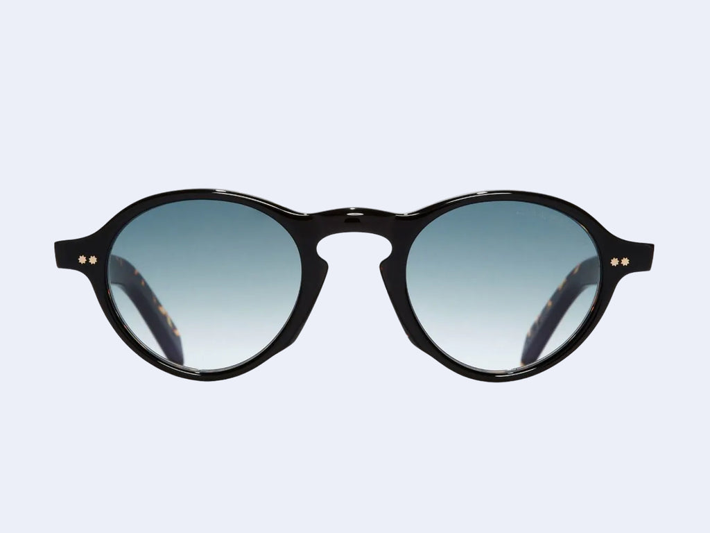 Cutler and Gross GR08 Round Sun (Black on Havana)