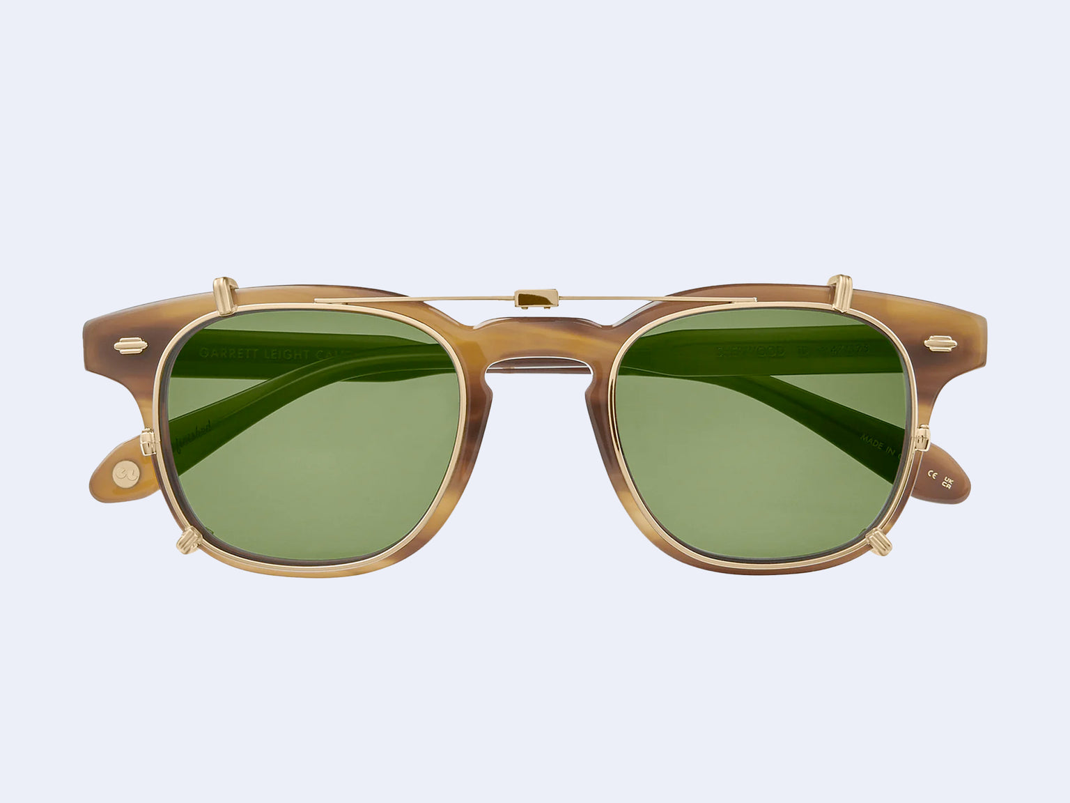 Garrett Leight Sherwood Clip (Gold/Green)