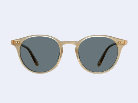 Garrett Leight Clune Sun (Blonde with Semi-Flat Blue Smoke Lens)