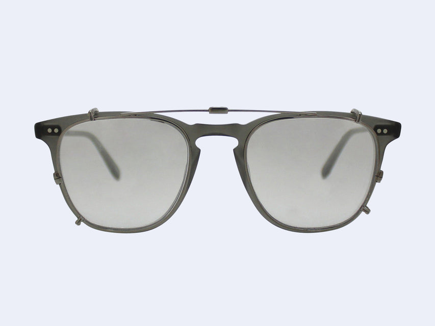 Garrett Leight Brooks Clip (Gunmetal with Silver Mirror Lens)