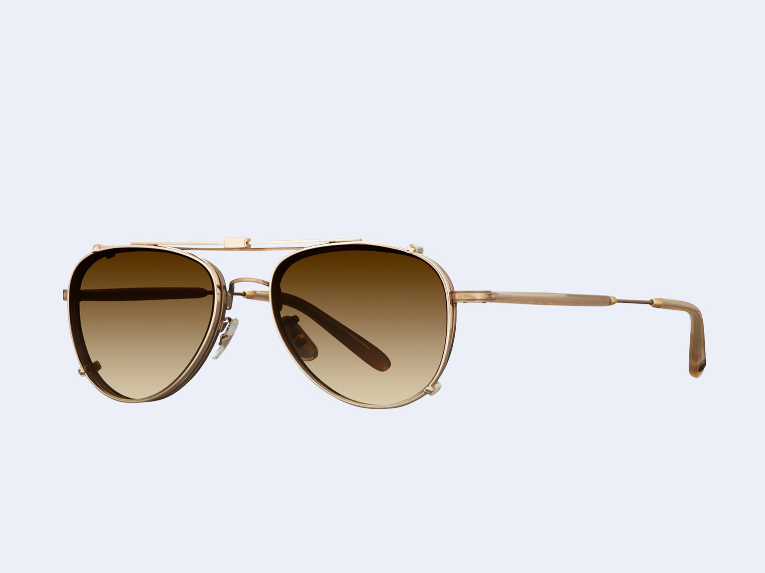 Garrett Leight Linnie Clip (Gold Sepia Gradient Lens)