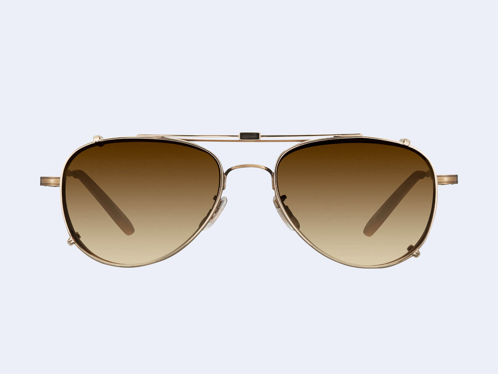 Garrett Leight Linnie Clip (Gold Sepia Gradient Lens)