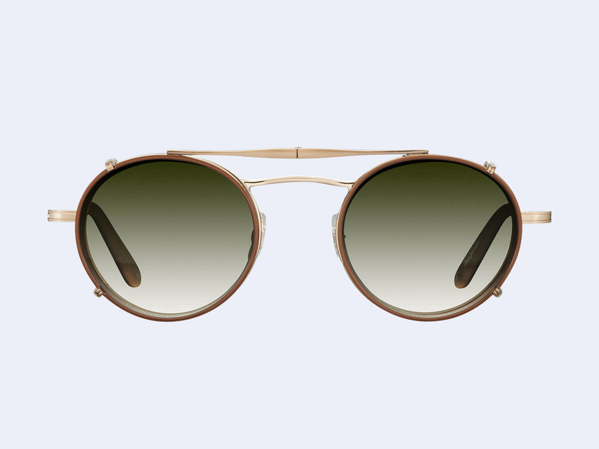 Garrett Leight Penmar Clip (Antique Gold-Honey with Olive Gradient Lens)