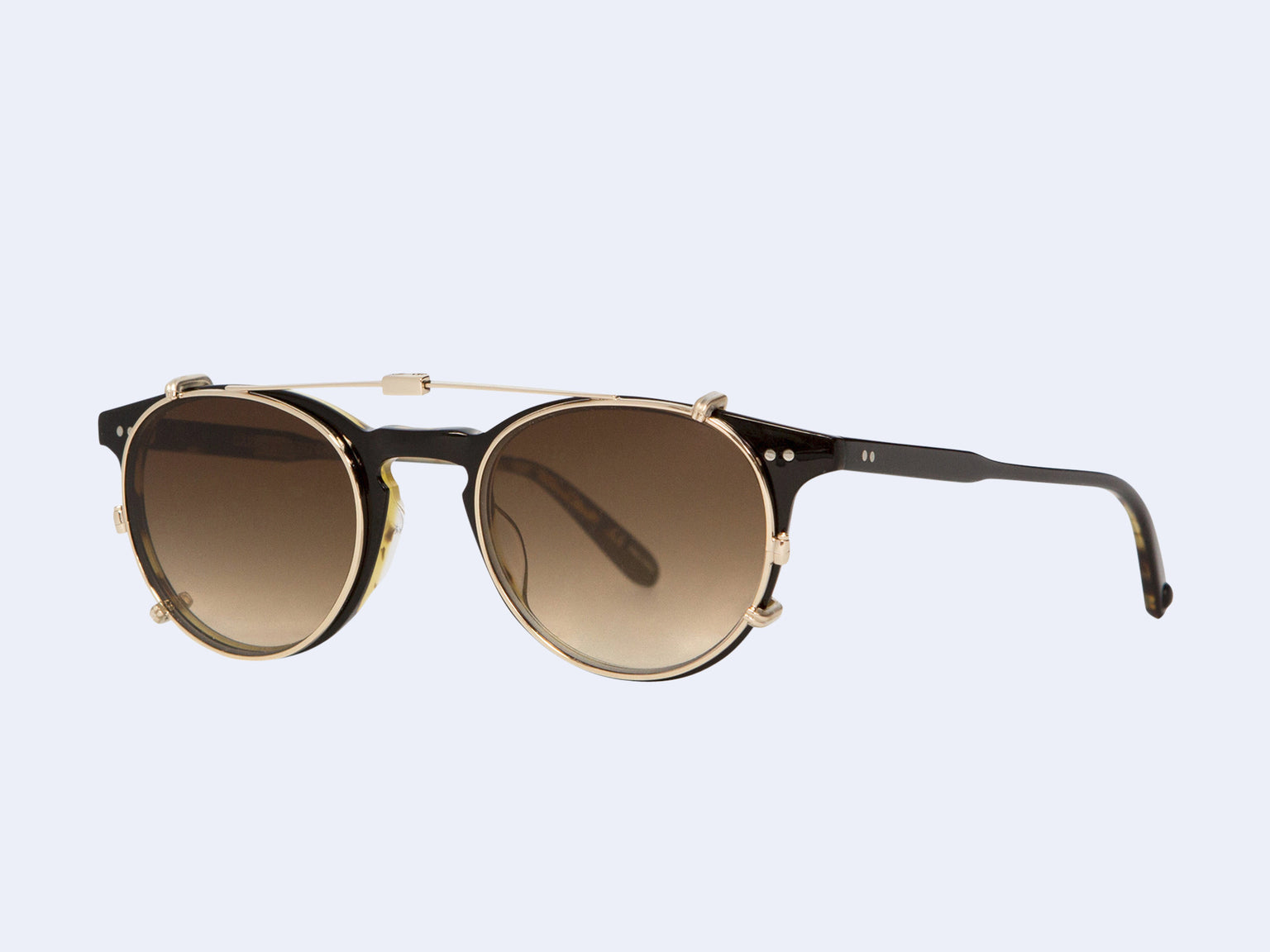 Garrett Leight Winward Clip (Gold with Sepia Gradient Lens)