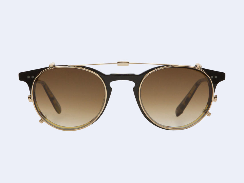 Garrett Leight Winward Clip (Gold with Sepia Gradient Lens)