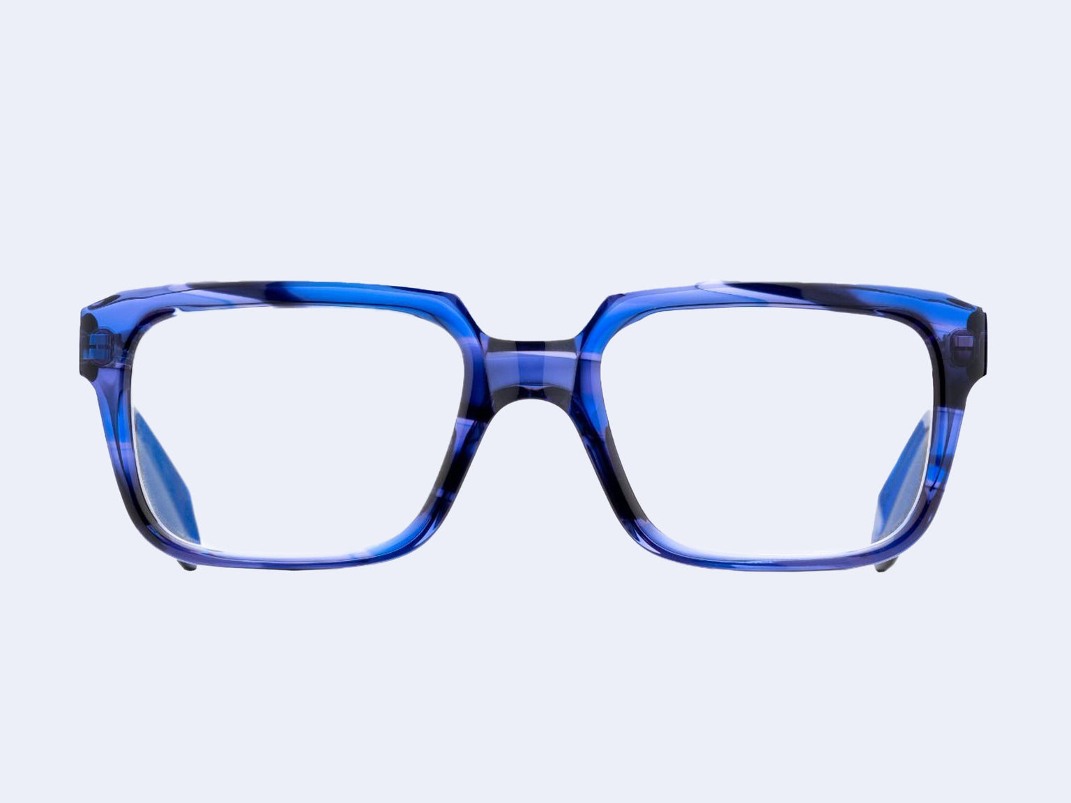 Cutler and Gross 9289 Rectangle (Striped Blue Havana)