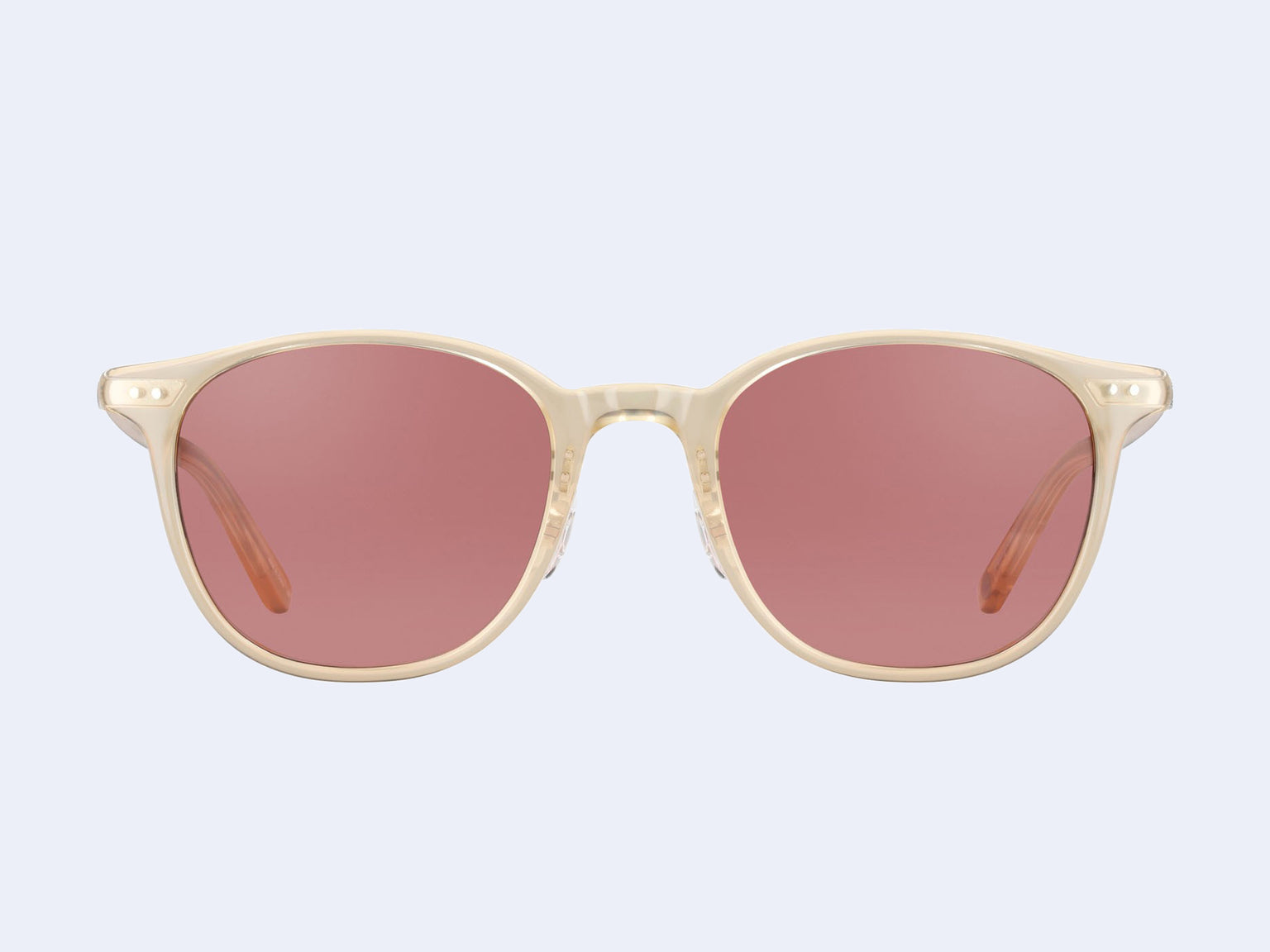 Garrett Leight Beach Sun (Blonde-Silver with Bordeaux Lens)