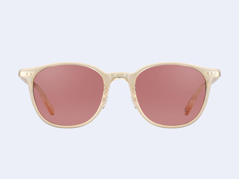 Garrett Leight Beach Sun (Blonde-Silver with Bordeaux Lens)
