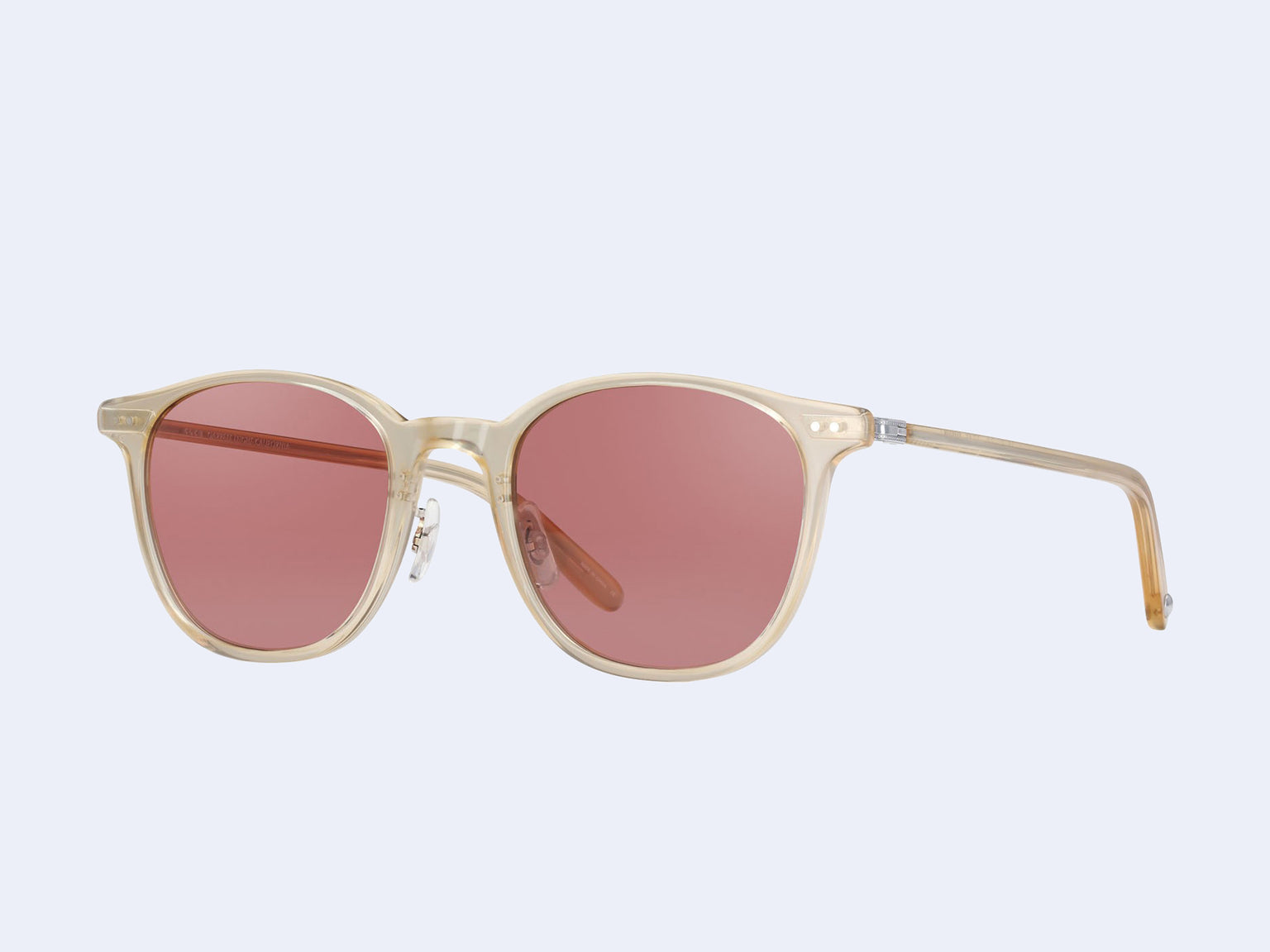 Garrett Leight Beach Sun (Blonde-Silver with Bordeaux Lens)
