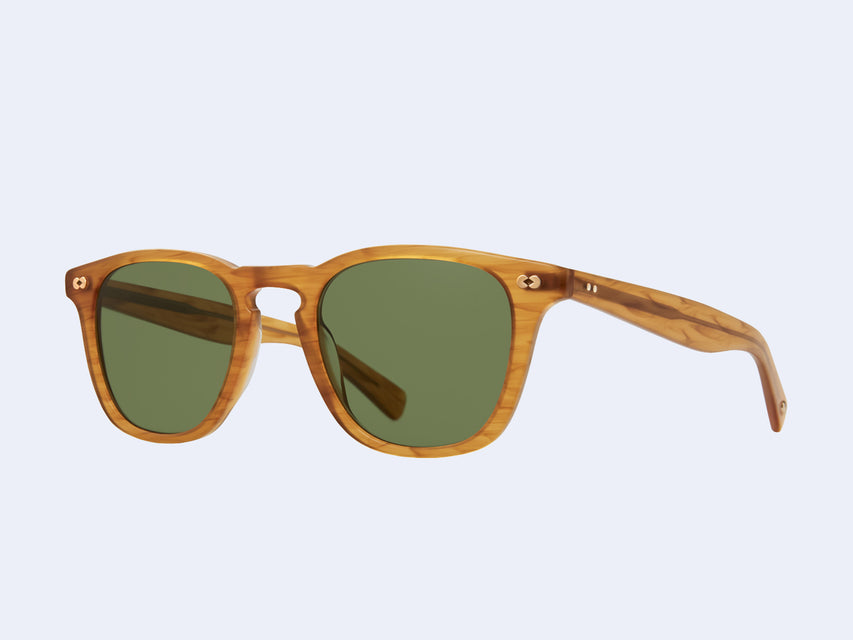 Garrett Leight Brooks X Sun (Butterscotch with Pure Green Lens)