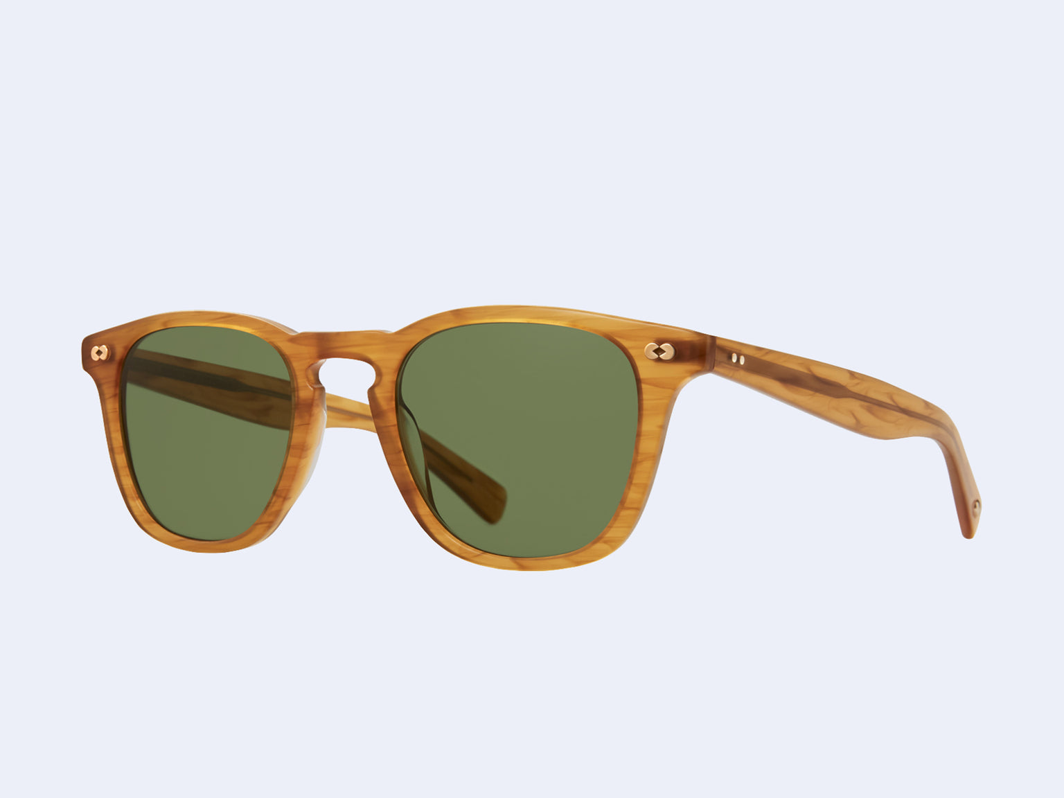 Garrett Leight Brooks X Sun (Butterscotch with Pure Green Lens)