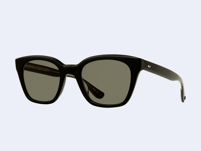 Garrett Leight Clare Vivier Nouvelle Ébène (Black with Semi-Flat G15 Lens)