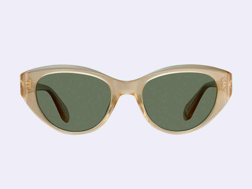 Garrett Leight Del Rey (Blonde with Semi-Flat Green Lens)