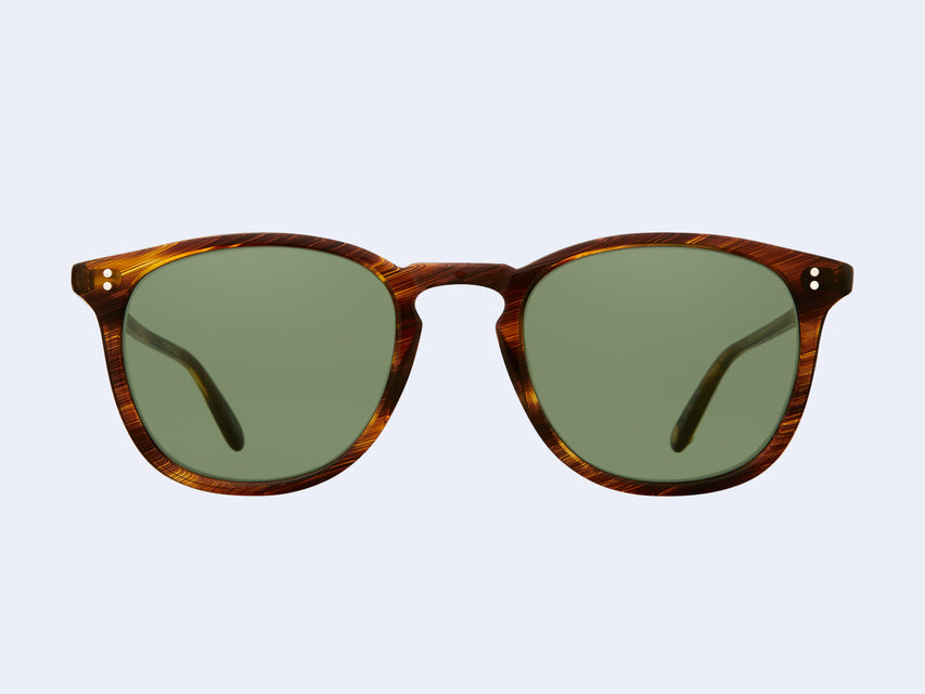 Garrett Leight Kinney Sun (Chestnut with Semi-Flat Pure Green Lens)