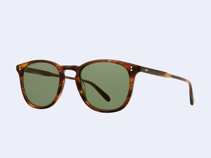 Garrett Leight Kinney Sun (Chestnut with Semi-Flat Pure Green Lens)