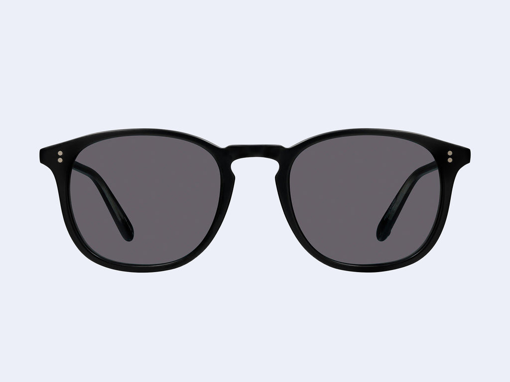 Garrett Leight Kinney Sun (Matte Black with Semi-Flat Blue Smoke Lens)