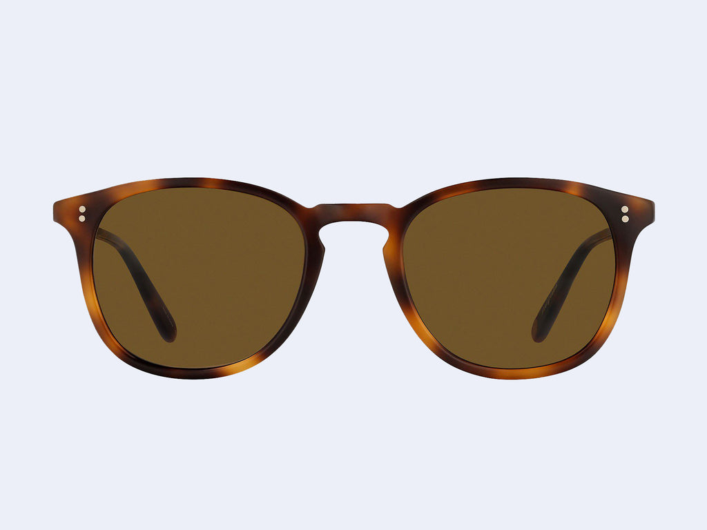 Garrett Leight Kinney Sun (Matte Classic Brown with Semi-Flat Pure Coffee Lens)