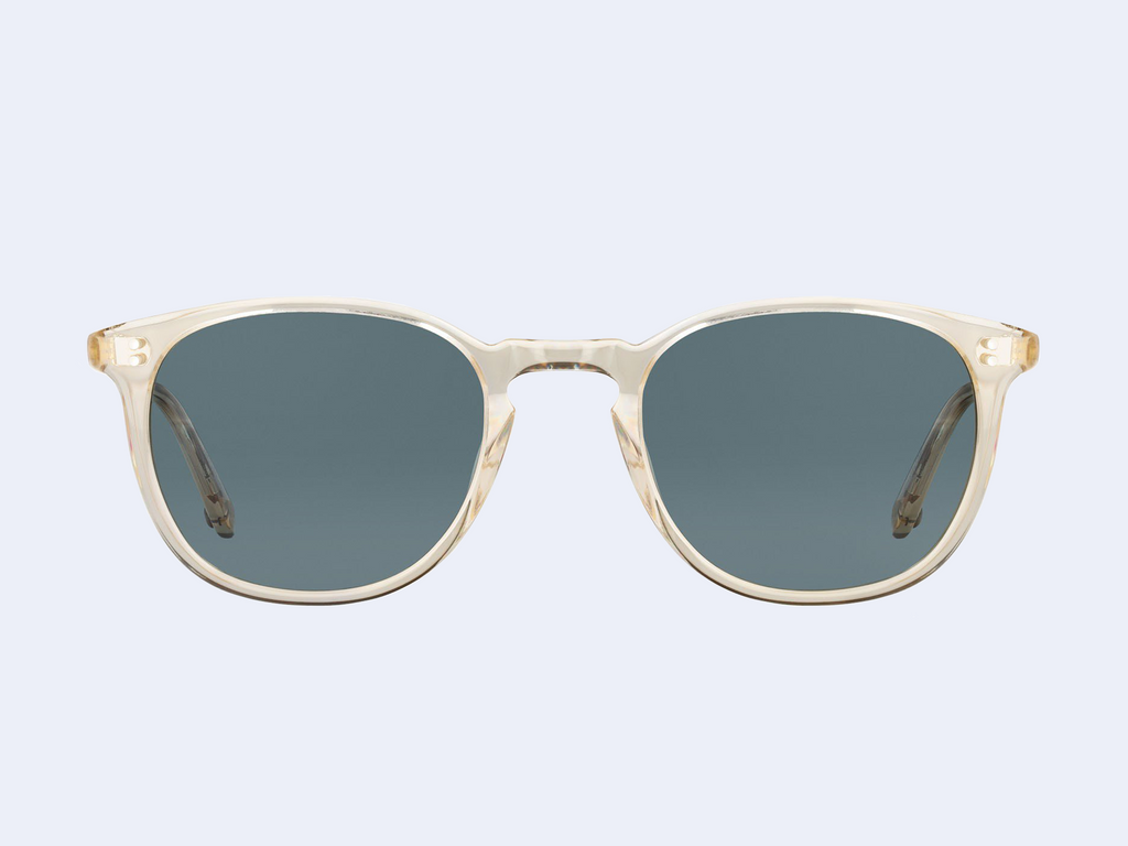 Garrett Leight Kinney Sun (Champagne with Blue Smoke Polar Lens)