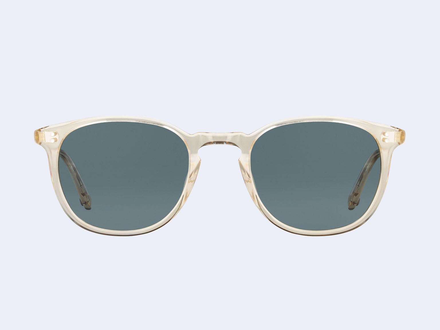 Garrett Leight Kinney Sun (Champagne with Blue Smoke Polar Lens)